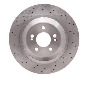 Mercedes-Benz S400 Brake Rotor (1) - Rear - R1 Concepts - Drilled - `14-`21